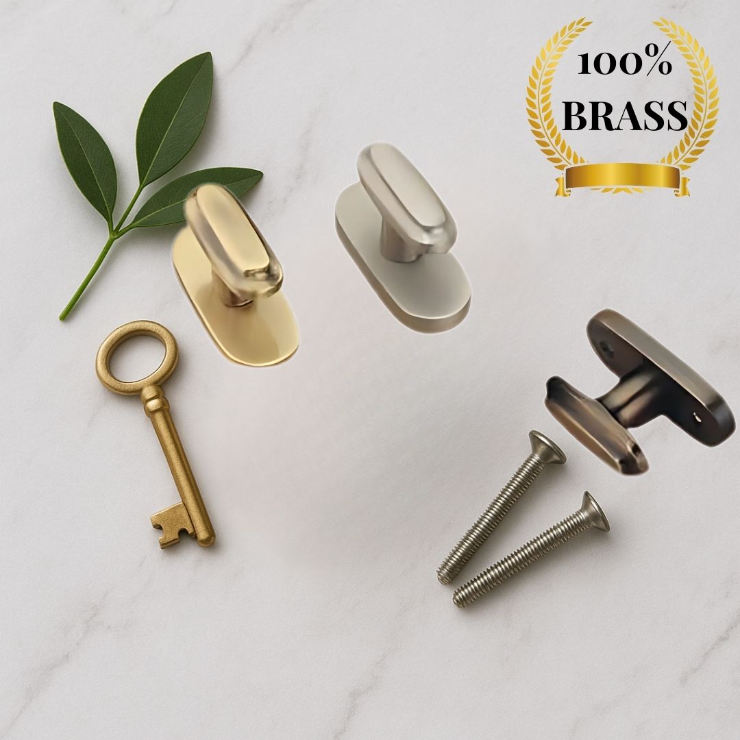 Oval Wardrobe Knobs Design View