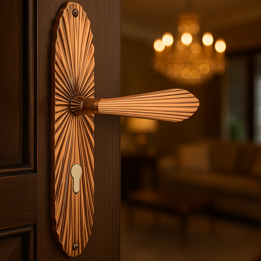 Glamour Mortice Handle in polished brass finish