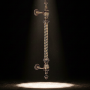 Main Door Handle – Curve Ramada Design | Premium Brass Finish