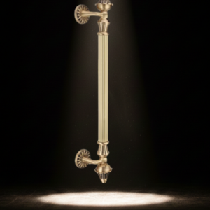 Main Door Handle – Curve Elegant Design | Premium Brass Finish