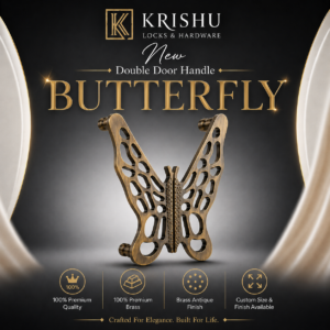 Double Door Handle – Butterfly Design - Classic