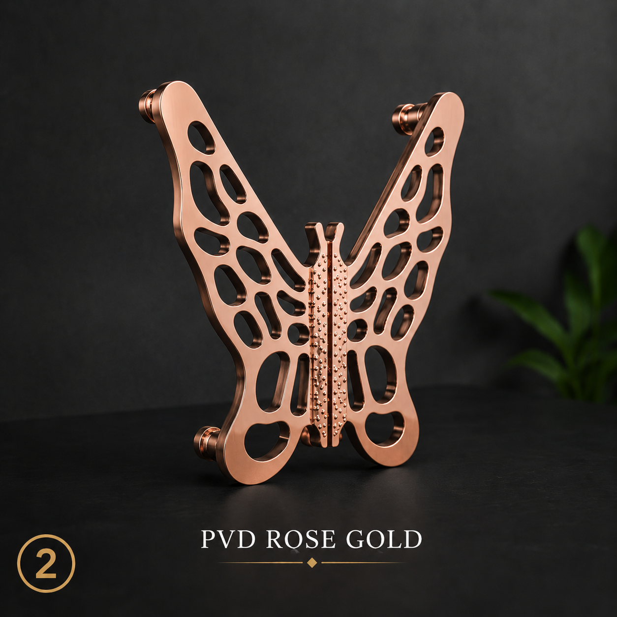 Double Door Handle – Butterfly Design - Classic - Image 3