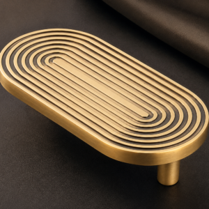 Double Door Handle – Delicate Design | Premium Brass Finish