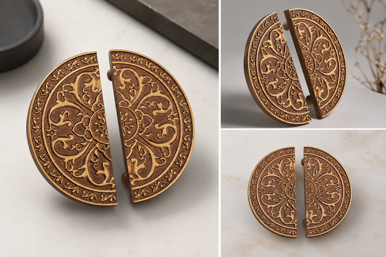 Double Door Handle – Venture Design | Premium Brass Finish - Image 4