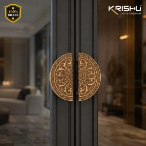 Double Door Handle – Venture Design | Premium Brass Finish