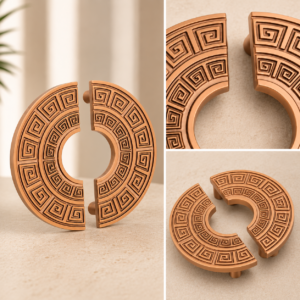 Double Door Handle – Versache Design | Premium Brass Finish