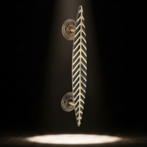 Brass Main Door Handle – Leafy Design