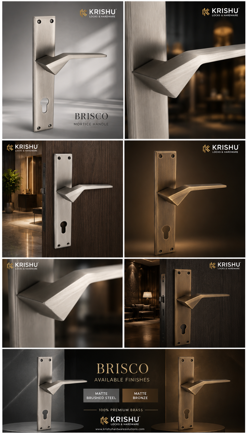 Brisco Mortice Handle – Bold Modern Door Handle - Image 3