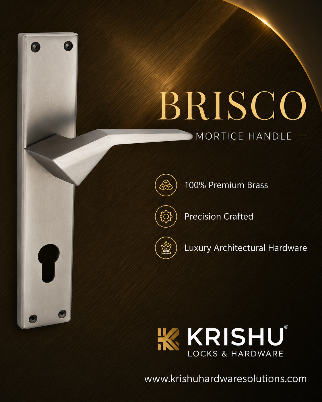 Brisco Mortice Handle – Bold Modern Door Handle