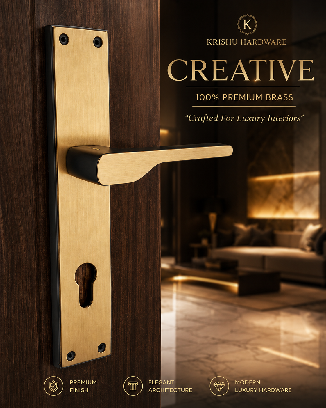 Creative Mortice Handle – Designer Decorative Handle