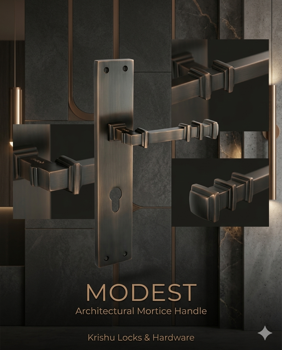 MODEST Mortice Handle – Minimal Modern Brass Handle