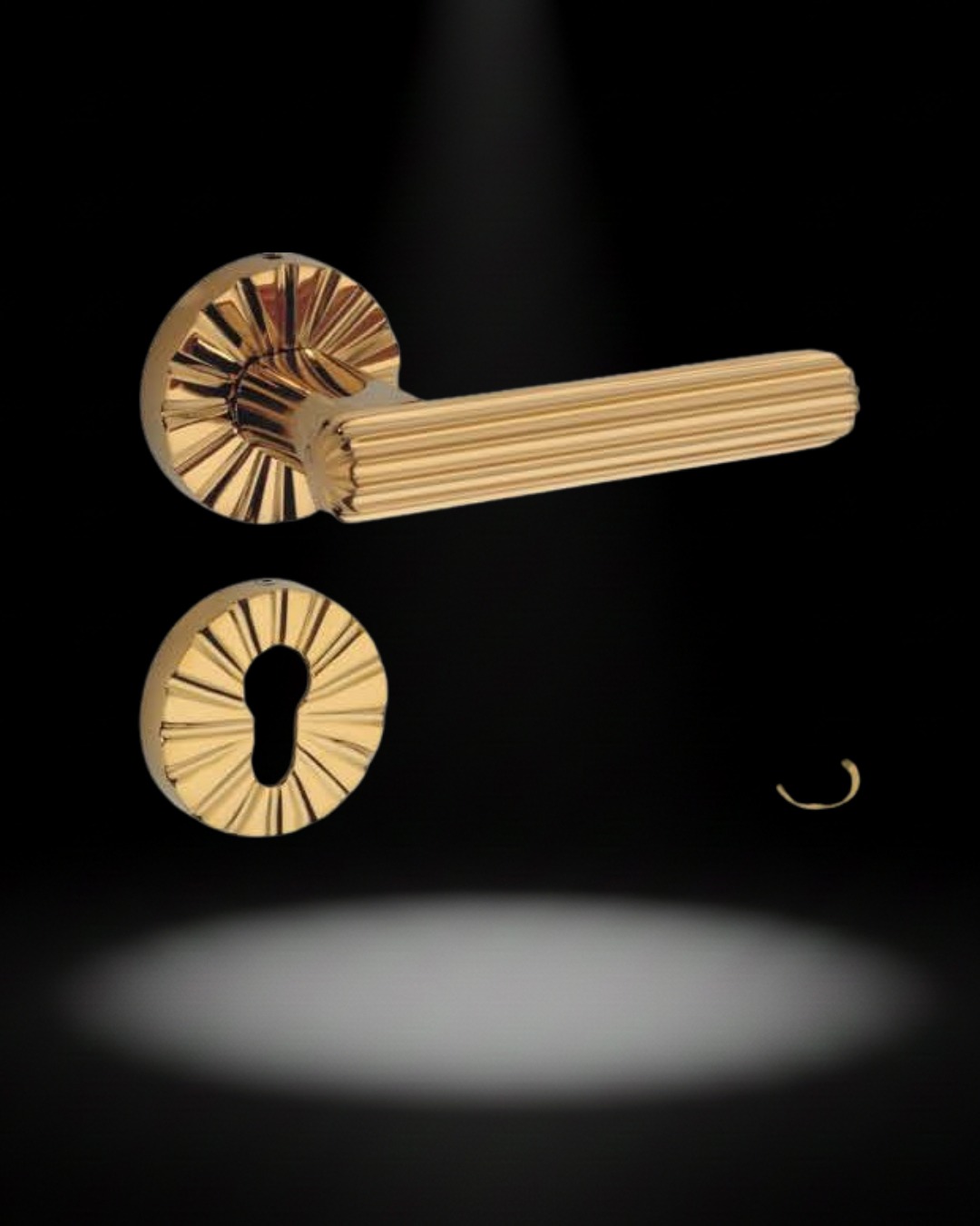 Brass Exclusive Lever on Rose – Meridian