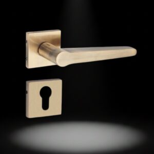 Brass Exclusive Lever on Rose – Elegy