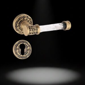 Brass Exclusive Lever on Rose – Jewel