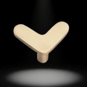 Brass Cabinet Knob – Walnut