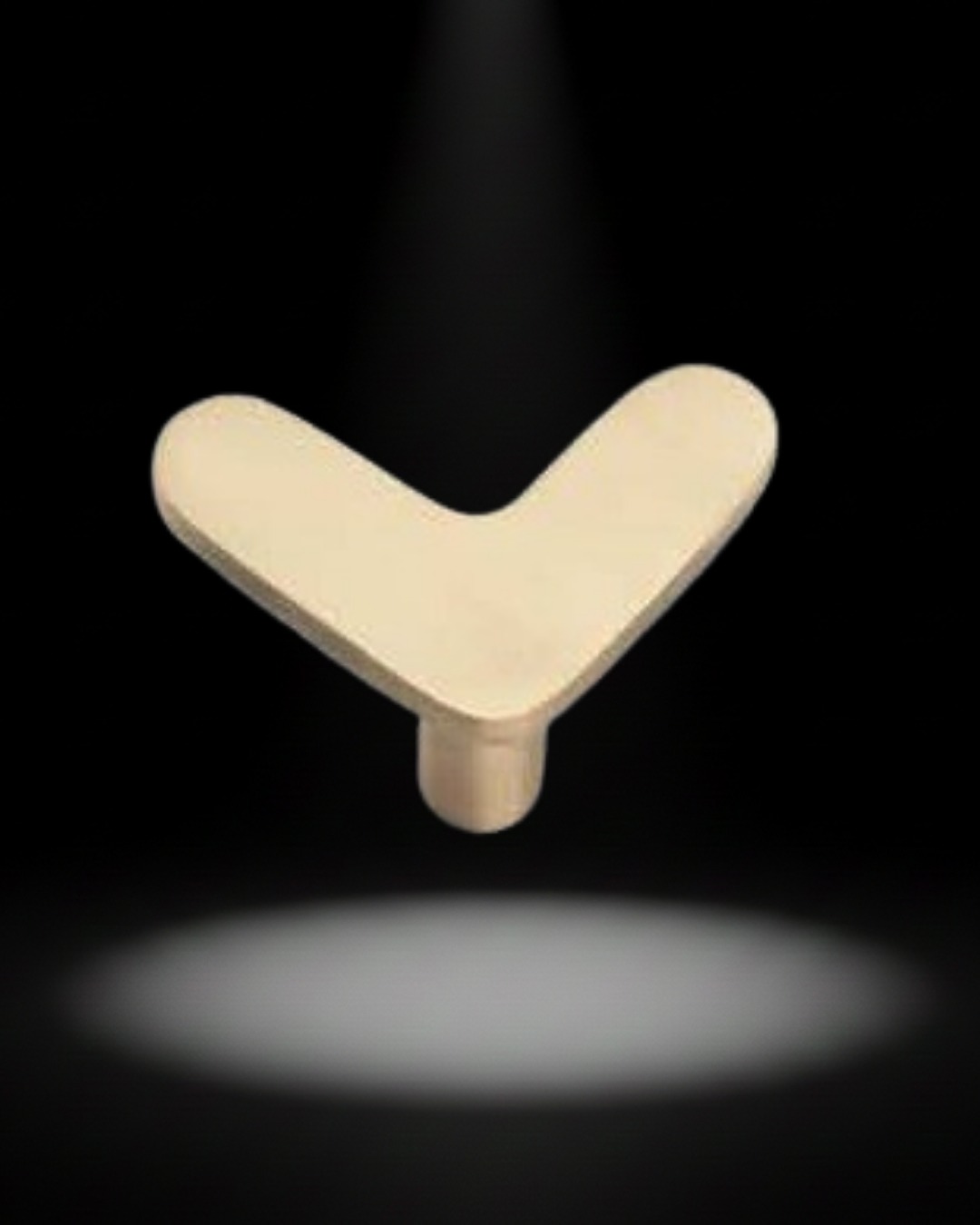 Brass Cabinet Knob – Walnut