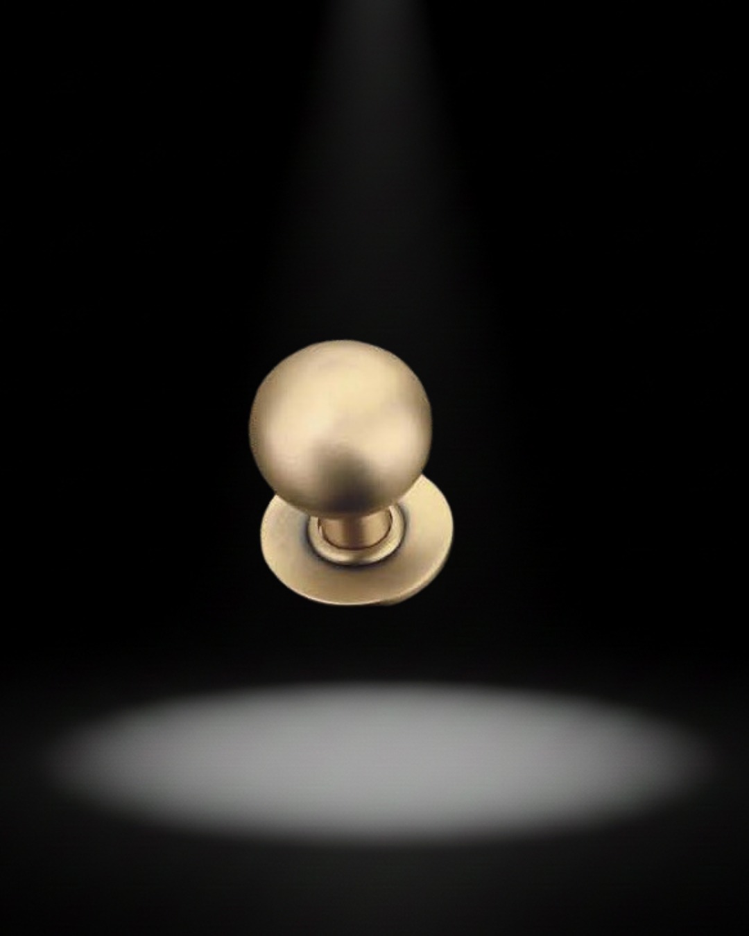 Brass Cover Knob – Round