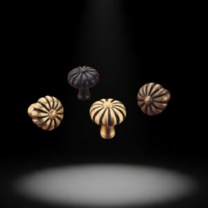 Brass Cover Knob – Clove