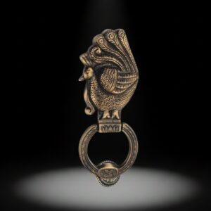 Brass Door Knocker – Peacock