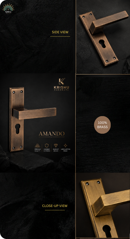 Amando Mortice Handle – Modern Door Handle - Image 2