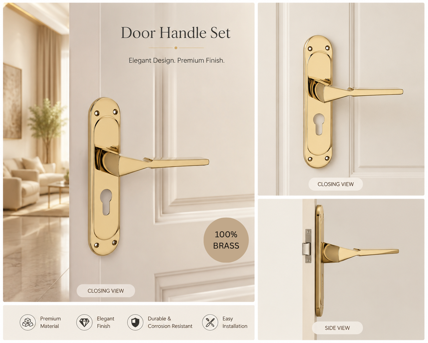 Silk Mortice Handle – Modern Door Handle - Image 2