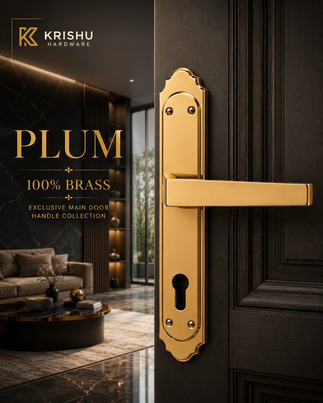 Premium Mortice Handle – PLUM