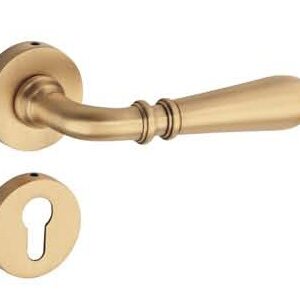 Brass Lever On Rose Handle – GOLD