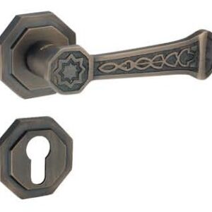 Brass Lever On Rose Handle – 5 STAR