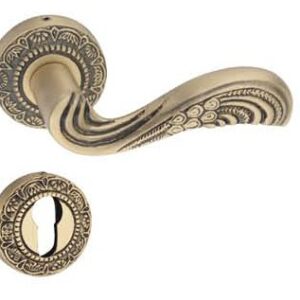 Brass Lever On Rose Handle – PEACOCK