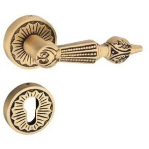 Brass Lever On Rose Handle – RAJA