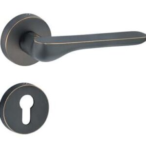 Brass Lever On Rose Handle – PIANO