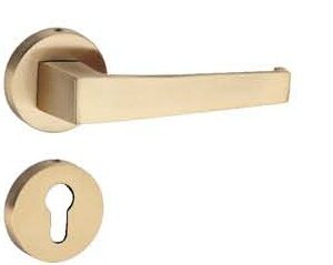 Brass Lever On Rose Handle – PLUM