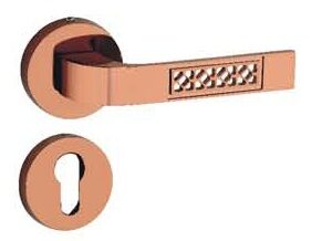 Brass Lever On Rose Handle – SLIM MESH