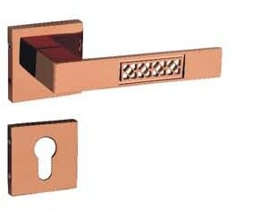 Brass Lever On Rose Handle – MESH