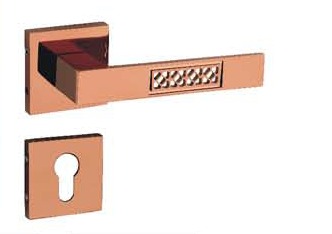 Brass Lever On Rose Handle – MESH